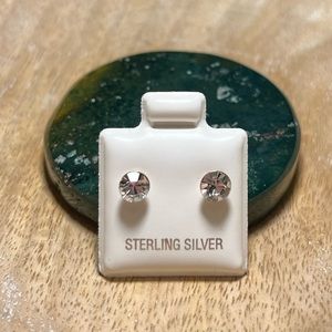 NEW CZ 925 Sterling Silver Stud Earrings